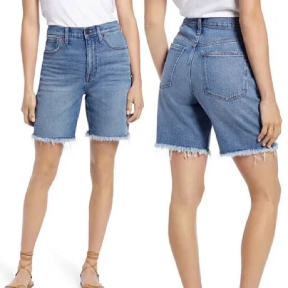 Madewell High Rise Denim Jorts Distressed Denim Jean Shorts‌‌‌‌‌‌‌‌‌‌‌‌‌‌‌‌‌‌